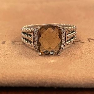 David Yurman smoky quartz petite Wheaton ring